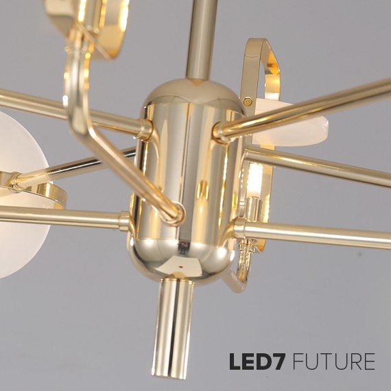 Loft Industry Modern - The Gold Light Chandelier